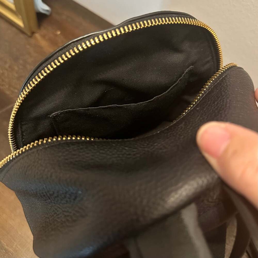 COACH Charlie Mini Backpack Pebble Leather Black F38263 - Picture 15 of 16